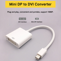 Taipuxi 1080p 60hz Blanc Noir Mini Dp Displayport Mâle Vers Dvi Femelle Adaptateur Adaptateur Convertisseur