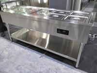 Bain-marie électrique sur pied pour restauration rapide, 220V, garantie 1 an, présentoir alimentaire pour buffet - Vente chaude en usine
