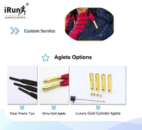 IRun – lacets plats en coton ciré de qualité supérieure avec Aglets en métal, beaux lacets cirés personnalisés, baskets plates, cordes de chaussures