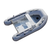 Bateau pneumatique en aluminium de 9 pieds pour les sports nautiques, le plaisir et les excursions de pêche