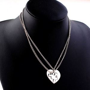 Amant Jumelé Couple En Acier Inoxydable Pendentifs <span class=keywords><strong>Collier</strong></span> Coeur Puzzle Colliers pour Amant Femme Homme Amis Famille <span class=keywords><strong>Collier</strong></span> <span class=keywords><strong>Collier</strong></span> - Product Image 3