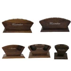 Walnut Wood <b>Shoe</b> Rack <b>Storage</b> Holder With Multiple Holes For <b>Shoes</b> Home Use Standing Type 21x14x8cm - Product Image 1