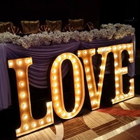 Panneau de mariage personnalisé du fabricant jaguar, lettres de mariage, lettres lumineuses, amour, lumière LED, chapiteau, 4 pieds m. Et mme