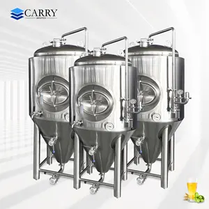 Stainless Steel 500l 800l 1000l 2000l 3000l Conical Beer Fermentation Tank turnkey project uni-tank for sales