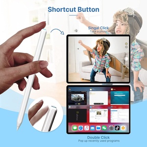 Venta al por mayor de fábrica Interruptor táctil capacitivo Aleación de aluminio Palm Rejection Lápiz óptico magnético para Ios Ipad Appl Pencil - Product Image 2