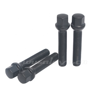 Boulons <span class=keywords><strong>de</strong></span> <span class=keywords><strong>roue</strong></span> à siège sphérique allongés noirs 60 mm 14x1,5 pour voitures <span class=keywords><strong>de</strong></span> sport, pièces <span class=keywords><strong>de</strong></span> véhicules, outils - Product Image 2