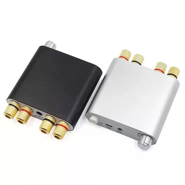 100W+100W 5.0 Audio Amplifier Board Module 2.0 Dual Channel Stereo Aluminum Alloy Metal Shell
