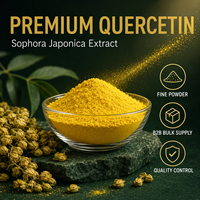 Pabrik LongBio Menyediakan Ekstrak Kuncup Bunga Sophora Japonica Quercetin 98% HPLC Bubuk Kuning Alami Bahan Suplemen Massal