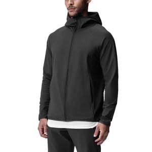 Customized Eco-friendly Quick-Drying Men's Fitness Sports Zip-up <b>Gym</b> <b>Hoodie</b> Wear Plus Size Jacket Printed Embroidered <b>for</b> Spring - Product Image 4