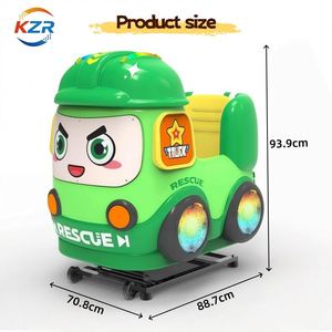Manège à monnayeur pour enfants, véhicule de sauvetage de dessin animé mignon, machine à bascule pour enfants, jouet d'arcade commercial pour enfants - Product Image 5