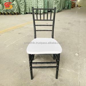 Chaise de banquet empilable en plastique de gros pour événements de mariage, chaise Tiffany noire, chaise Chiavari - Product Image 3