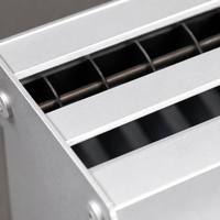 Diffuseur linéaire en aluminium ABS, grille d'air d'admission et de refoulement réglable, encastrable avec boîtier de plénum, blanc, pour plafond CVC hôtelier