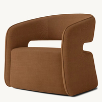 Chaise de canapé d'intérieur en velours touffeté de couleur personnalisée d'usine fauteuil de salle à manger en bois massif de chêne meubles de salon prix de gros