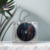 Personal isierte benutzer definierte Vintage-Stil Musik Foto Song Kpop Album Acryl Nfc Schlüssel bund Mini CD