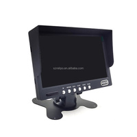 Monitor LCD de 7 Pulgadas TFT Plegable con Pantalla Cuádruple para Auto, con Asistencia de Reversa, Control Remoto, RGB-1024x600p, 12V-24V