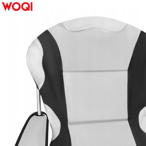 Chaise pliante Woqi, cadre en aluminium, tissu Oxford, capacité de charge 210 kg, utilisation en extérieur, camping, jardin, noir, gris - Product Image 3