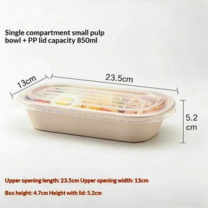 Envase de Comida Compostable y Biodegradable, Ecológico, para Ensaladas, Libre de Plástico, para Comida para Llevar, Entrega y Catering - Product Image 2