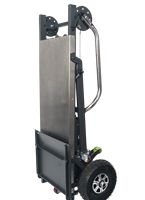 Chariot électrique pliable de qualité supérieure pour monter les escaliers, poignée ergonomique, acier inoxydable, fonte, 2 roues pour un confort optimal
