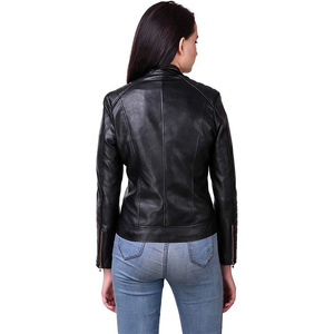 New Best 2026 Winter Women Retro Loose Fit Breathable Fashion Leather <b>Jacket</b> with Zipper <b>Motorcycle</b> Wear - Product Image 2