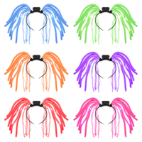 Serre-tête LED lumineux pour dreadlocks, accessoires capillaires scintillants pour événements nocturnes, festivals, soirées rave, fournitures en gros