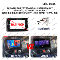 Cadre d'autoradio pour voiture, directement de l'usine, pour TOYOTA NOAH/ESQUIRE/VOXY 2014-2017, compatible avec les autoradios Android