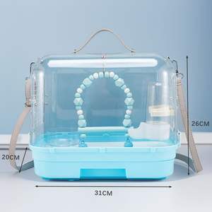 Cage <span class=keywords><strong>à</strong></span> oiseaux en acrylique Kangdarpet pour perroquet, cage portable, sac <span class=keywords><strong>de</strong></span> transport, cage <span class=keywords><strong>à</strong></span> oiseaux en peau <span class=keywords><strong>de</strong></span> tigre, cage <span class=keywords><strong>à</strong></span> oiseaux noire, capsule <span class=keywords><strong>de</strong></span> visualisation, cage extérieure - Product Image 1