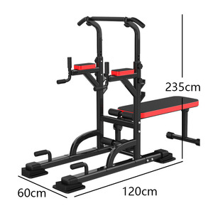 Attrezzatura per <span class=keywords><strong>Fitness</strong></span> Domestico PINJIAN, Panca per Pesi, Barre Parallele, Trazioni, Attrezzatura Multifunzionale per <span class=keywords><strong>Fitness</strong></span> - Product Image 2