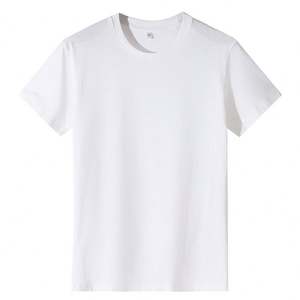 Usine en gros surdimensionné 100% coton hommes col rond t-shirts étiquette de lavage personnalisée et logo t-shirts à manches courtes - Product Image 6