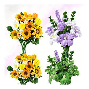 Handmade DIY <b>Craft</b> Kit Velvet Chenille Fuzzy <b>Wire</b> Material for Educational Projects Creative Fuzzy <b>Wire</b> Flower Decorations Home - Product Image 2