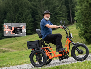 Triciclo Eléctrico de Alta Calidad de 1500W, con Capacidad de Carga de 550 Libras, Marco de Aleación de Aluminio, Neumáticos Gruesos de 20 Pulgadas, Triciclo de Carga de <span class=keywords><strong>3</strong></span> Ruedas para Adultos - Product Image 5