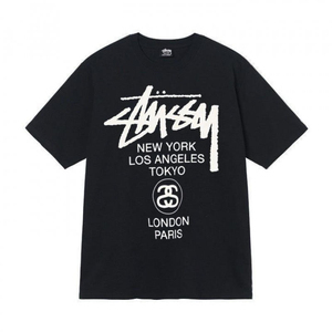 เสื้อยืดแขนสั้นผู้ชายลายการ์ตูนสีดำขาวผ้าฝ้าย 100% ออกแบบใหม่ขายส่งพร้อมโลโก้สั่งทำสำหรับฤดูร้อน - Product Image 1