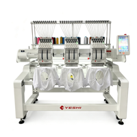 Machine à broder numérique pour coton, dentelle et fibres, avec 2 têtes, 1000 tr/min, contrôle intelligent, résultats de motifs précis
