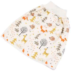 Jupe imperméable pour bébés Jupe <span class=keywords><strong>de</strong></span> <span class=keywords><strong>couche</strong></span>-culotte rembourrée réutilisable <span class=keywords><strong>lavable</strong></span> en tissu <span class=keywords><strong>de</strong></span> coton <span class=keywords><strong>de</strong></span> <span class=keywords><strong>nuit</strong></span> - Product Image 4