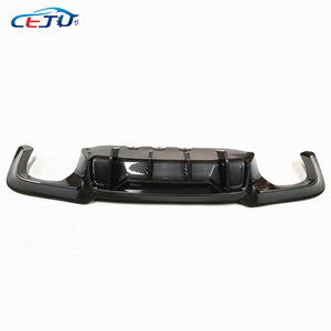 Brillant Noir ABS Carbone Look M5 Style Voiture Pare-chocs Arrière Lèvre Diffuseur pour <span class=keywords><strong>BMW</strong></span> Série 5 F10 F11 520i 535i 550i <span class=keywords><strong>550d</strong></span> M Sport 2011-2015 - Product Image 5