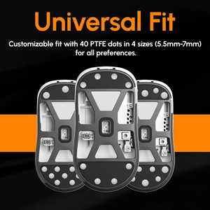 Autocollants adhésifs PTFE ultra-lisses personnalisés pour patins de souris, points de remplacement universels de qualité supérieure pour contrôle de vitesse, gaming et esports - Product Image 1