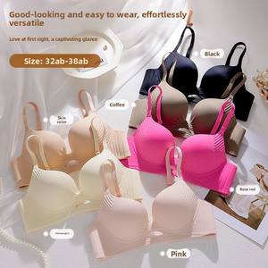 Dikişsiz kalınlaşmış çıplak iç çamaşırı kadın küçük göğüsler büyük bir Top-up anti-sarkma sutyen göstermek için toplanan - Product Image 5