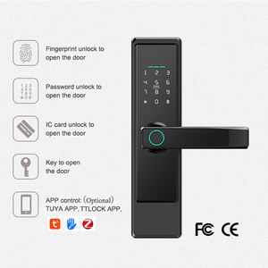 ANG Nouveau Style Sécurité Électronique Numérique Tuya Wifi Cerraduras Inteligente Serrures De Porte Intelligentes D'empreintes Digitales - Product Image 5
