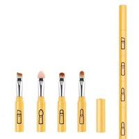 Portable professionnel maquillage ombre à paupières Eye Liner sourcil lèvre poudre libre brosse 4 en 1 voyage petit ensemble de pinceaux
