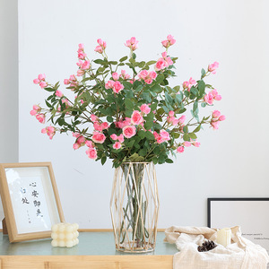 Rosas Artificiales de Seda, Mini Rosas Sonrientes de Alta Simulación, Decoración de Lujo para el Hogar, Accesorios para Bodas y Exteriores - Product Image 3