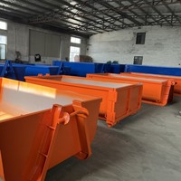 Conteneur de recyclage empilable de 25 m³ avec crochet, conteneur à crochet personnalisé