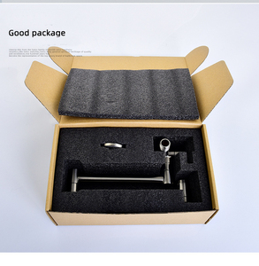 Grifo plegable y extensible para cocina, doble junta, brazo oscilante, montaje en pared, color negro - Product Image 5