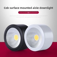 Plafonnier LED encastré COB 7W, spot en aluminium au design moderne, IP33, haute luminosité pour la maison et le bureau