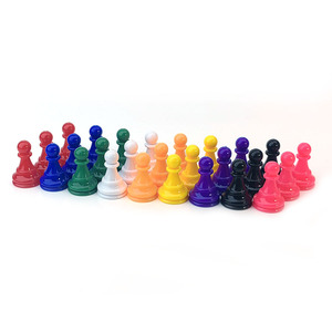Wholesale 24mm Solid Color Chess Components Multicolor Plastic Pawn Board <strong>Game</strong> Pieces For Card Ludo <strong>Game</strong> Tabletop Markers - Product Image 4