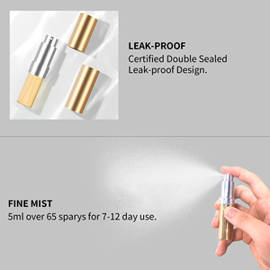 Nuevo Diseño Patentado MUB, Botella de Perfume de Vidrio de 5 ml con Atomizador, Recargable, con Tapa Redonda, Carcasa de Aluminio, MOQ 200 Piezas - Product Image 5