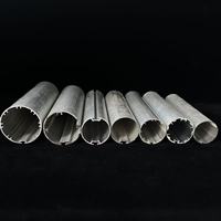 Rail pour stores enrouleurs multi-tailles, tube en aluminium rainuré 40mm 45mm 48mm 50mm 60mm 65mm pour stores enrouleurs et stores zébrés