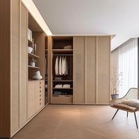 Meubles de chambre à coucher au design moderne, porte en verre, montage facile, villa, durable, écologique, grande armoire de rangement