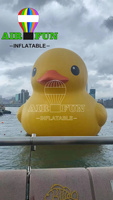 Airfun personnalisé gonflable drôle d'eau gros jouets piscine énorme bouée gonflable canard jaune