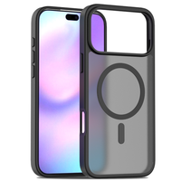 Pour iPhone 17 Air Case Transparent TPU PC Antichoc Magnétique Clair Housse de Téléphone Portable pour iPhone 15 16 17 Pro Max