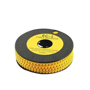 EC-0 EC-1 EC-2 EC-3 0.5mm2 0.75mm2 1mm2 1.5mm2 2.5mm2 4mm2 6mm2 to 35mm2 digital Number Letter symbol Cable wire sleeve marker