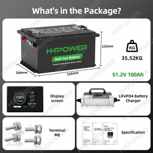 Batteria al Litio Personalizzata per Golf Cart 36V 48V 51.2V 60V 72V 96V LiFePO4, Pacco Batterie agli Ioni di Litio per Auto Turistiche e Golf Cart - Product Image 5